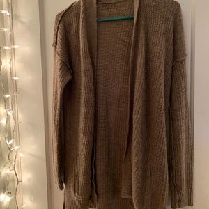 Dark tan cardigan
